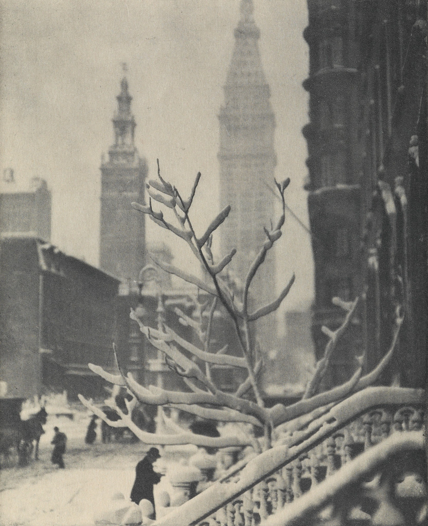 ALFRED STIEGLITZ (1864-1946) Two Towers, New York, from Camera Work Number 44.